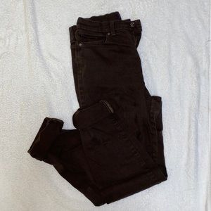 Brown Long Length Jeans - 8 - Lightly Worn